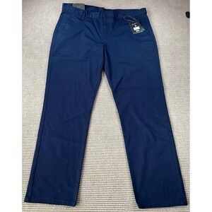 Blue Ice Mens Navy Blue Stretch Chino Pants Size 38 NWT